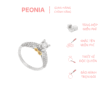 nhẫn cầu hôn peonia vàng 18k