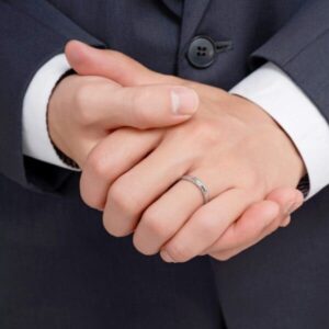 Nhẫn đôi Peonia bạc đá CZ 2026