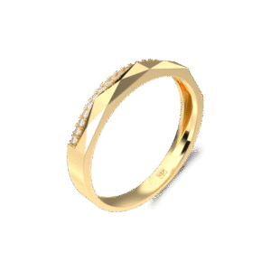 nhẫn đôi peonia vàng ý 14k velvet