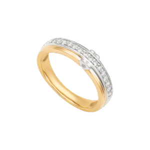 Nhẫn kim cương Peonia bạch kim