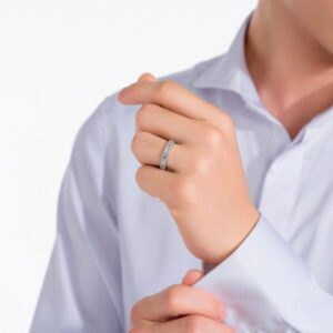 Nhẫn kim cương Peonia vàng trắng đá CNZ