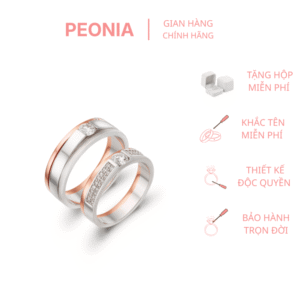 Nhẫn kim ương Peonia Lab-grow