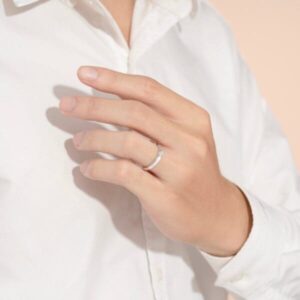 Nhẫn kim cương Peonia vàng 18k