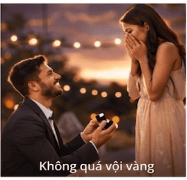 nên mua nhẫn cầu hôn khi cần